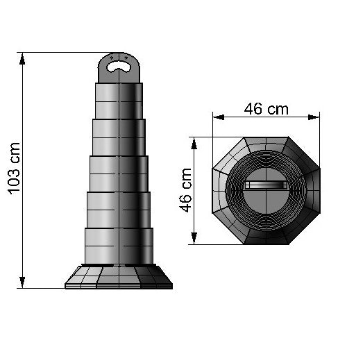 Trafisit Rellenable - Con reflejante