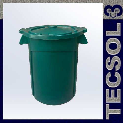 Contenedor con tapa plana capacidad 55 galones