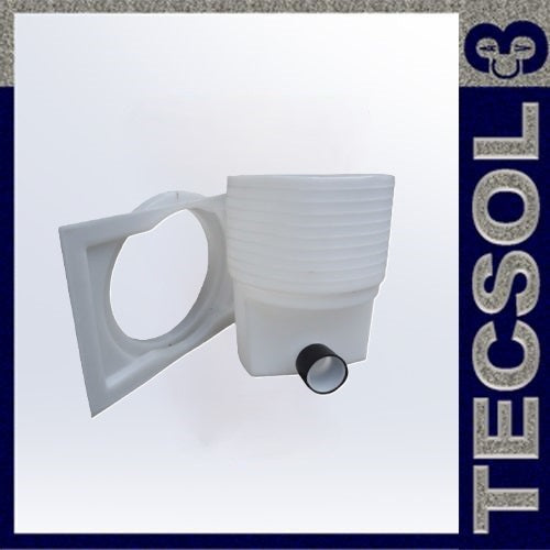 Registro Sanitario ajustable contramarco plano Arrastre ajustable de 60 a 45 cm