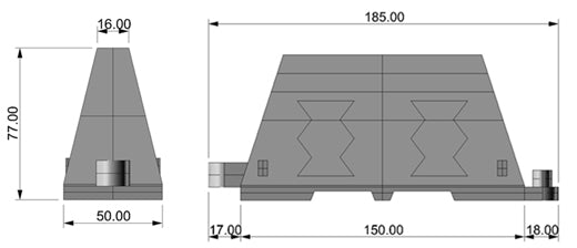 Barrera Estibable No Rellenable - Sin reflejante
