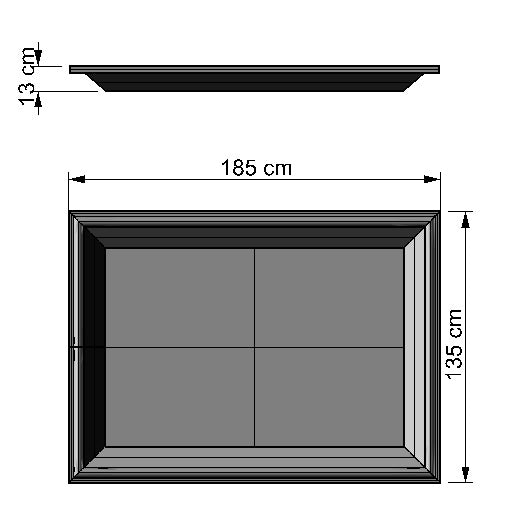 Mezclera rectangular de 248 litros