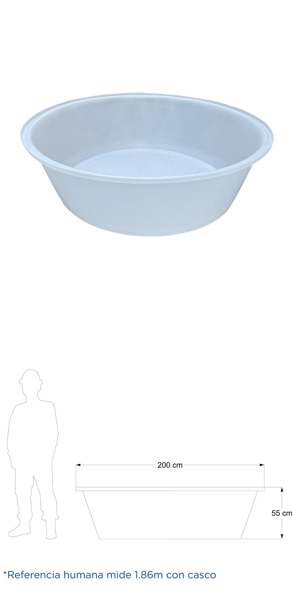 Estanque Capacidad 1,000 litros Blanco