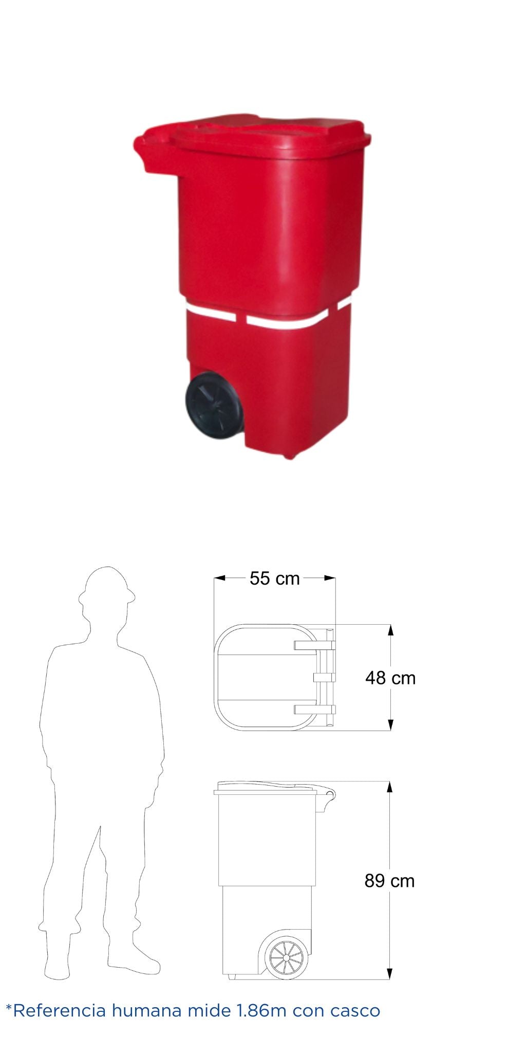 Basurero de 120 litros