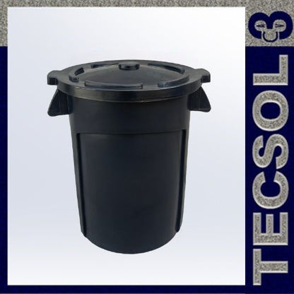 Contenedor con tapa plana capacidad 55 galones