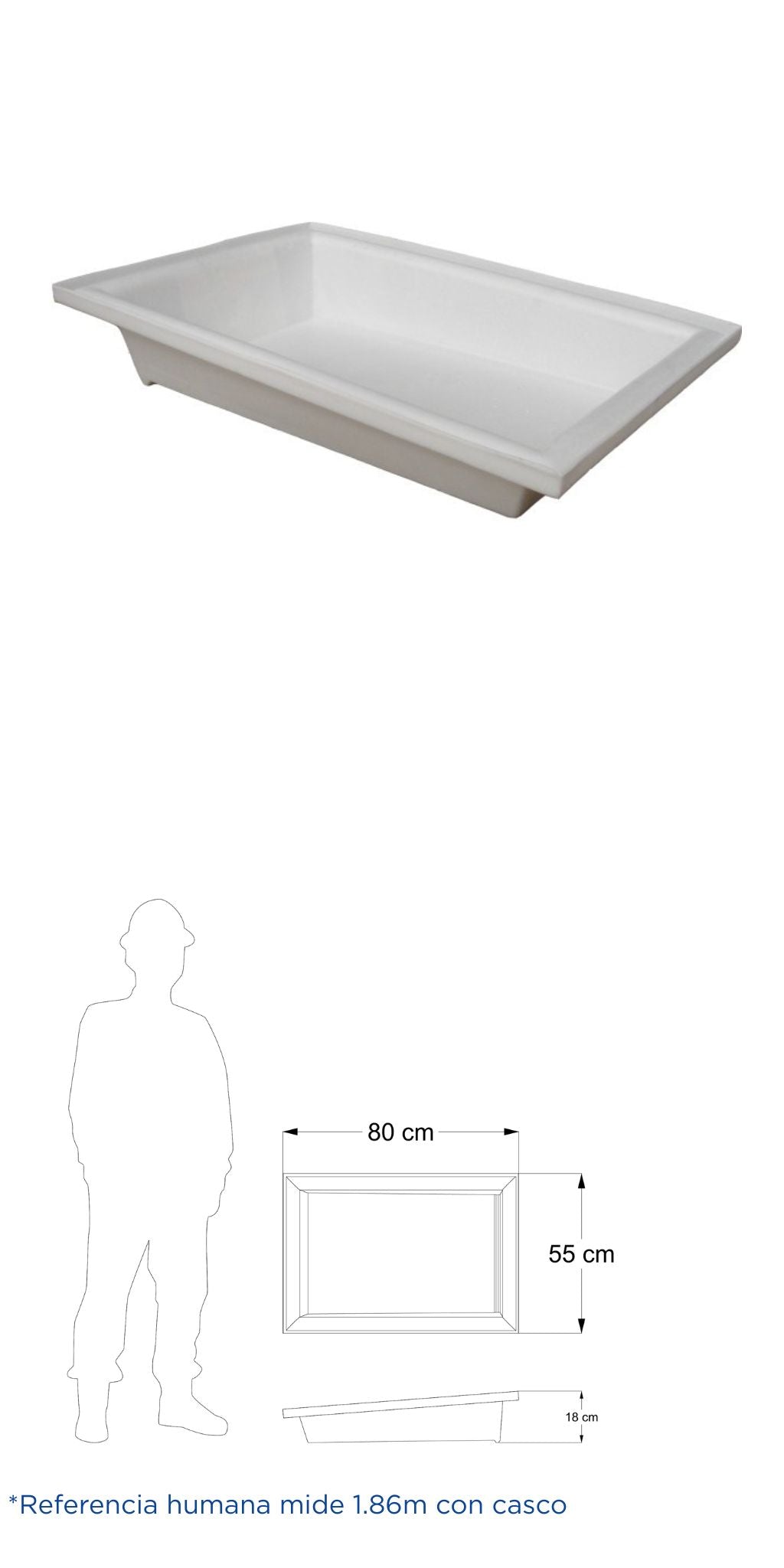 Mezclera Rectangular de 28 litros