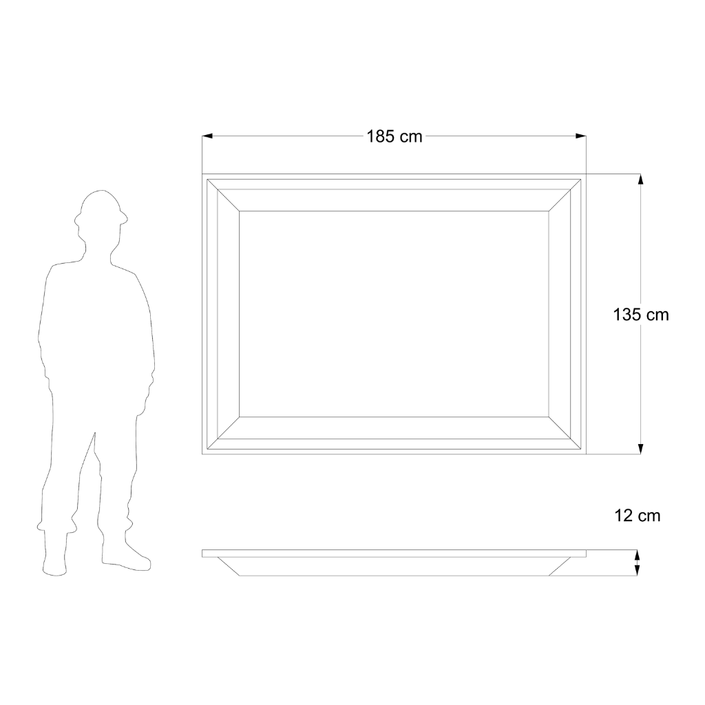 Mezclera rectangular de 248 litros