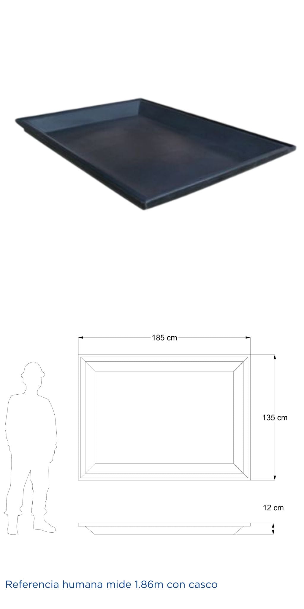 Mezclera rectangular de 248 litros