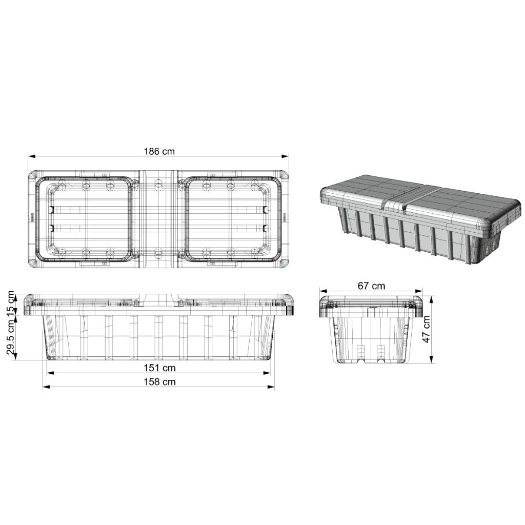 Caja de herramientas para Pick-up