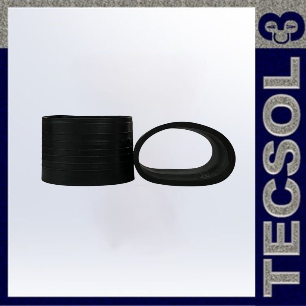 Goma de entrada para tubo de PVC de 3"