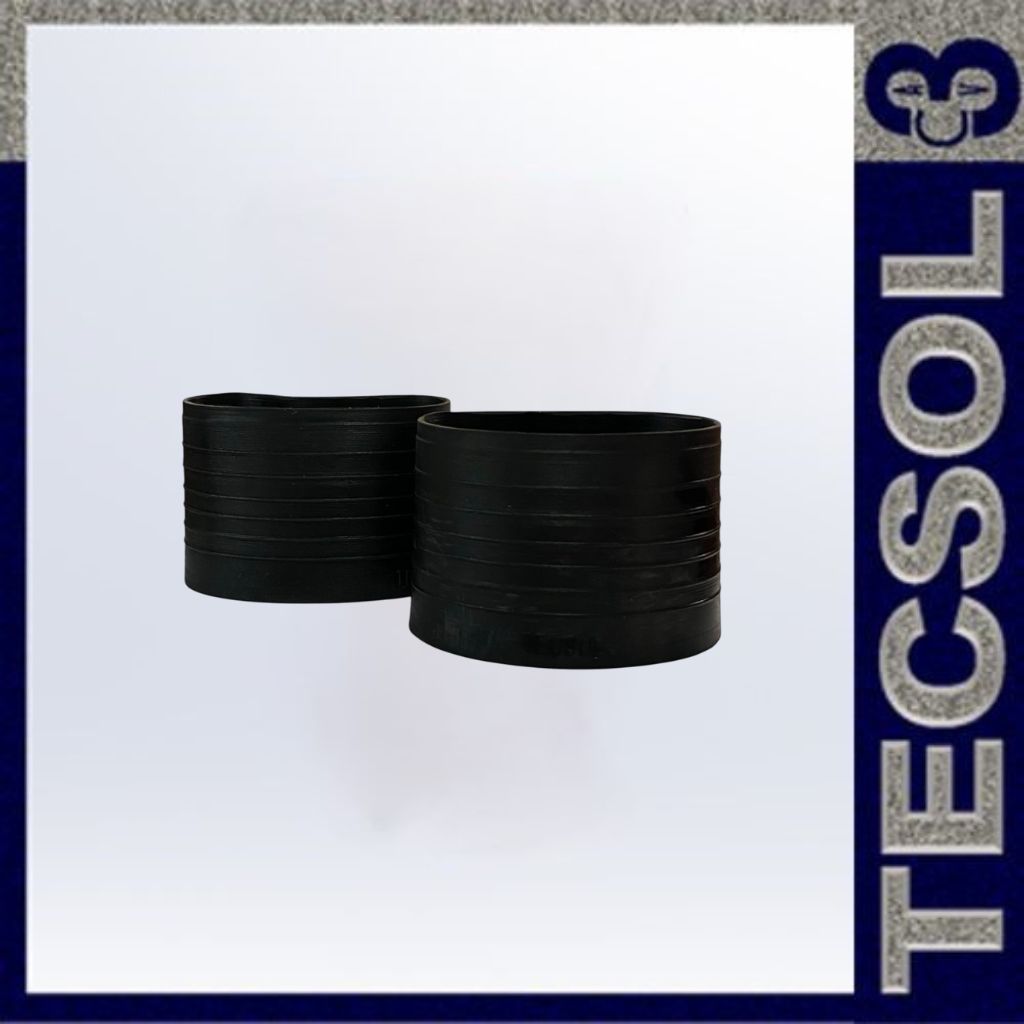 Goma de entrada para tubo de PVC de 3"