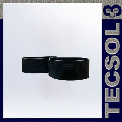 Goma de entrada para tubo de PVC de 6"