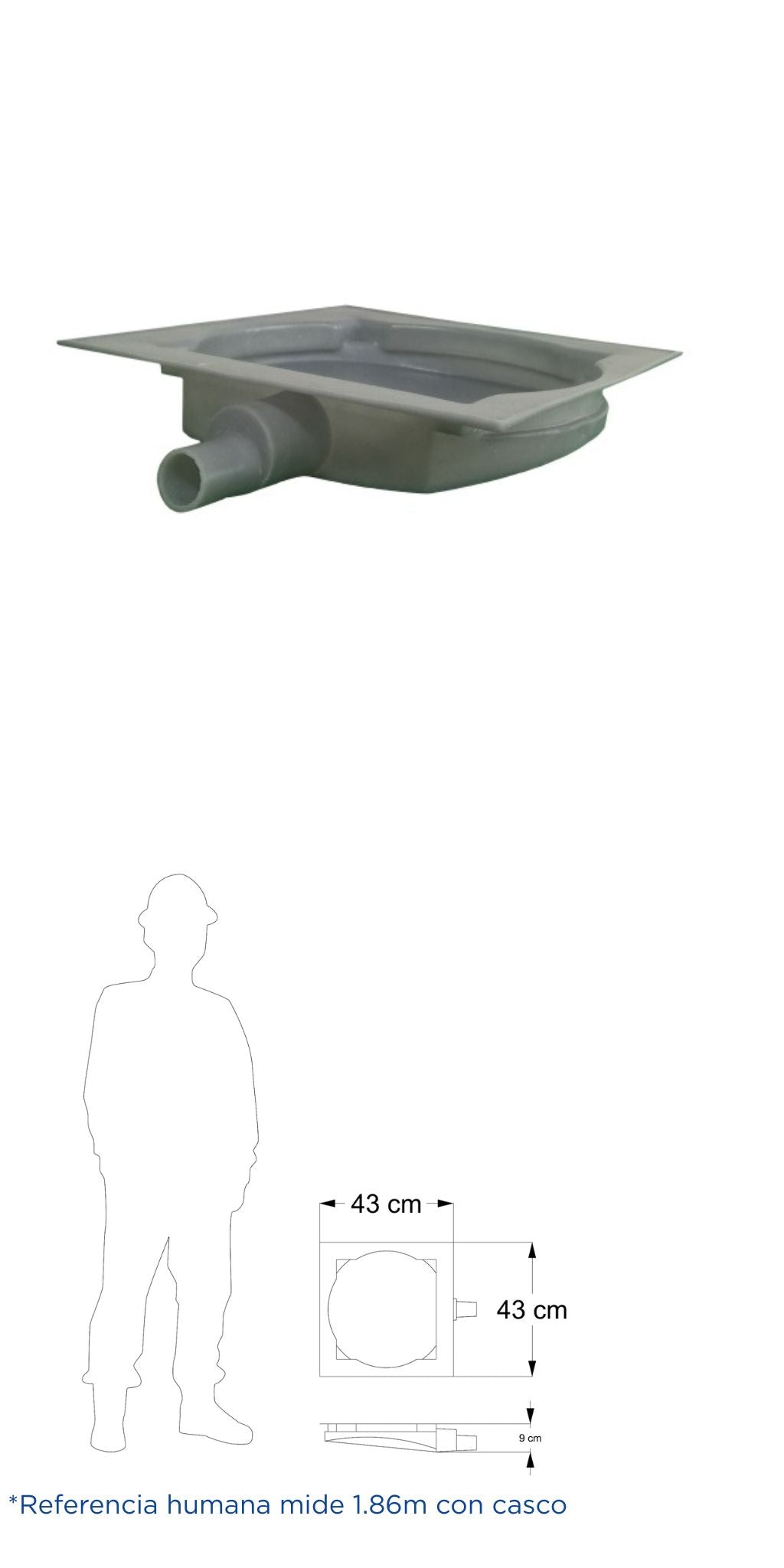 Registro Pluvial Arrastre de 11.5 cm