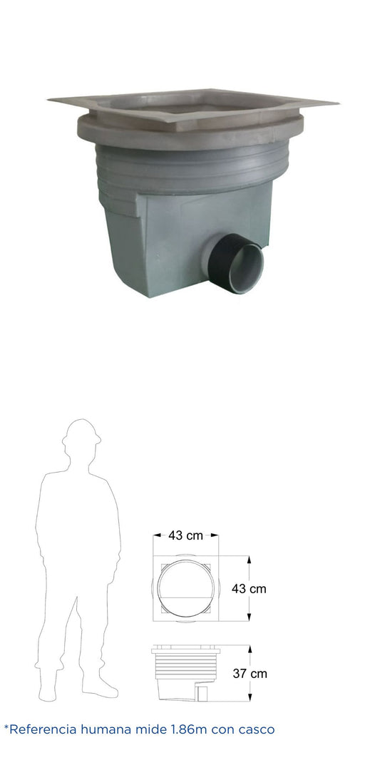 Registro Pluvial Arrastre de 40 cm