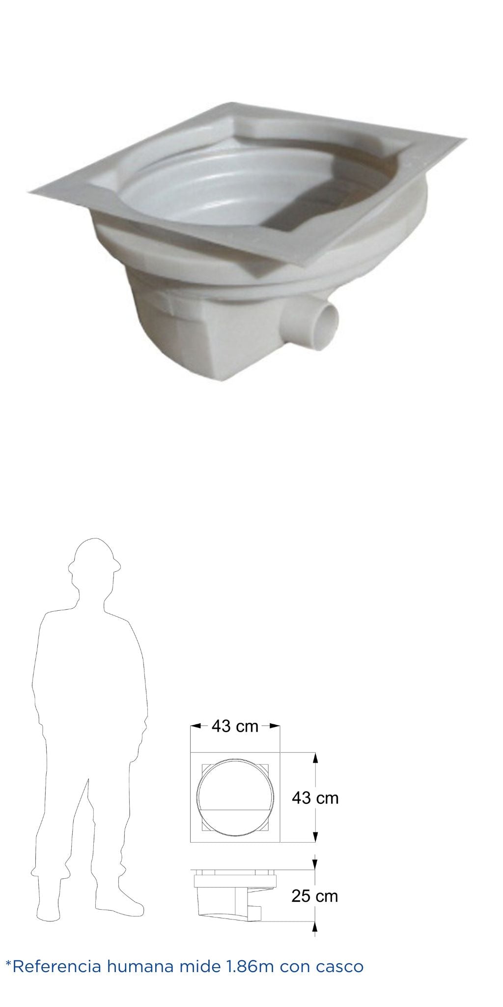 Registro Pluvial Arrastre de 30 cm