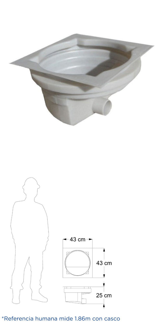 Registro Pluvial Arrastre de 30 cm