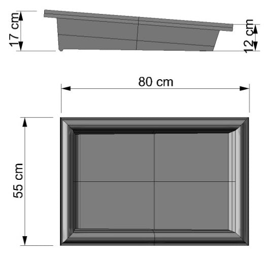 Mezclera Rectangular de 28 litros